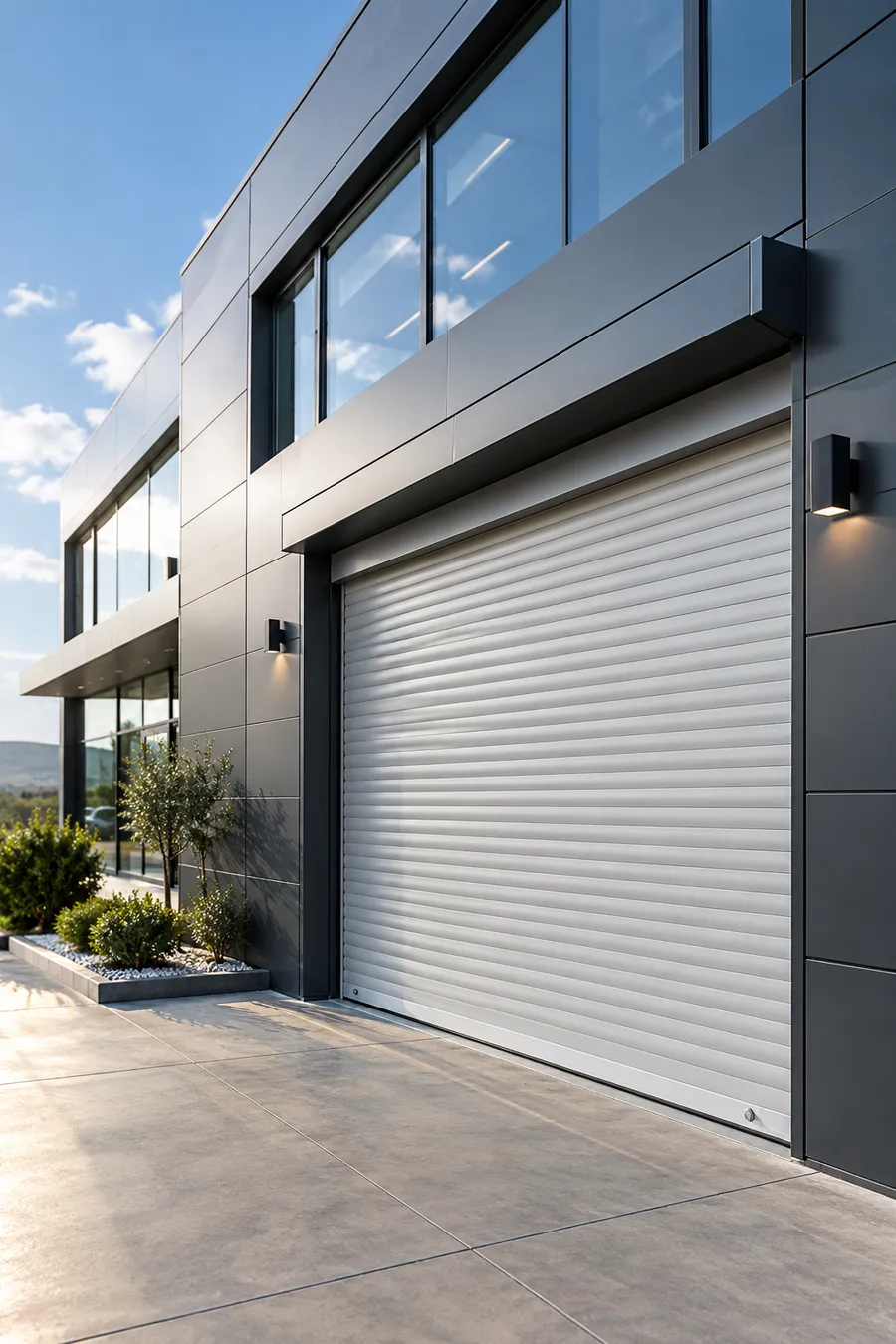 Ticari yapıda alüminyum rolling shutter panjur
